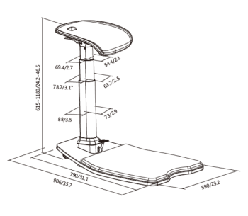 Active Stool, Sit / Stand