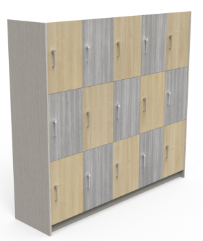 MDC Melamine Lockers, 3 Door