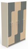 MDC Melamine Lockers, Stepped / Split door