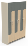 MDC Melamine Lockers, Stepped / Split door