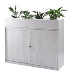 Perforated Sliding Door Cupboard with Planter Box