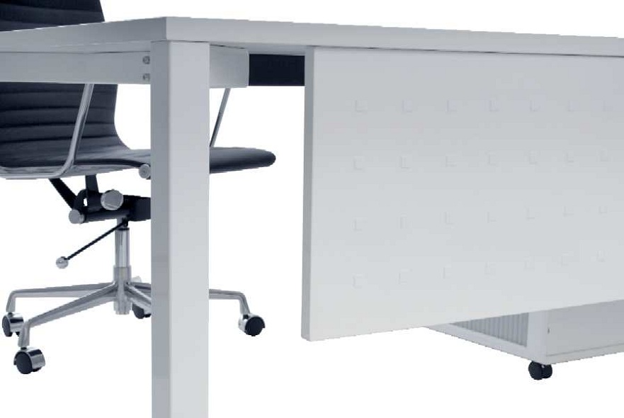 Desk Modesty Panel in White